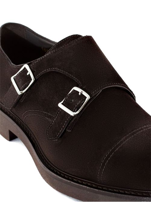 DOUBLE BUCKLE CAP TOE DOUCALS | DU1025VEROUF009TM23VISONE TERRE/F.DO T.MORO